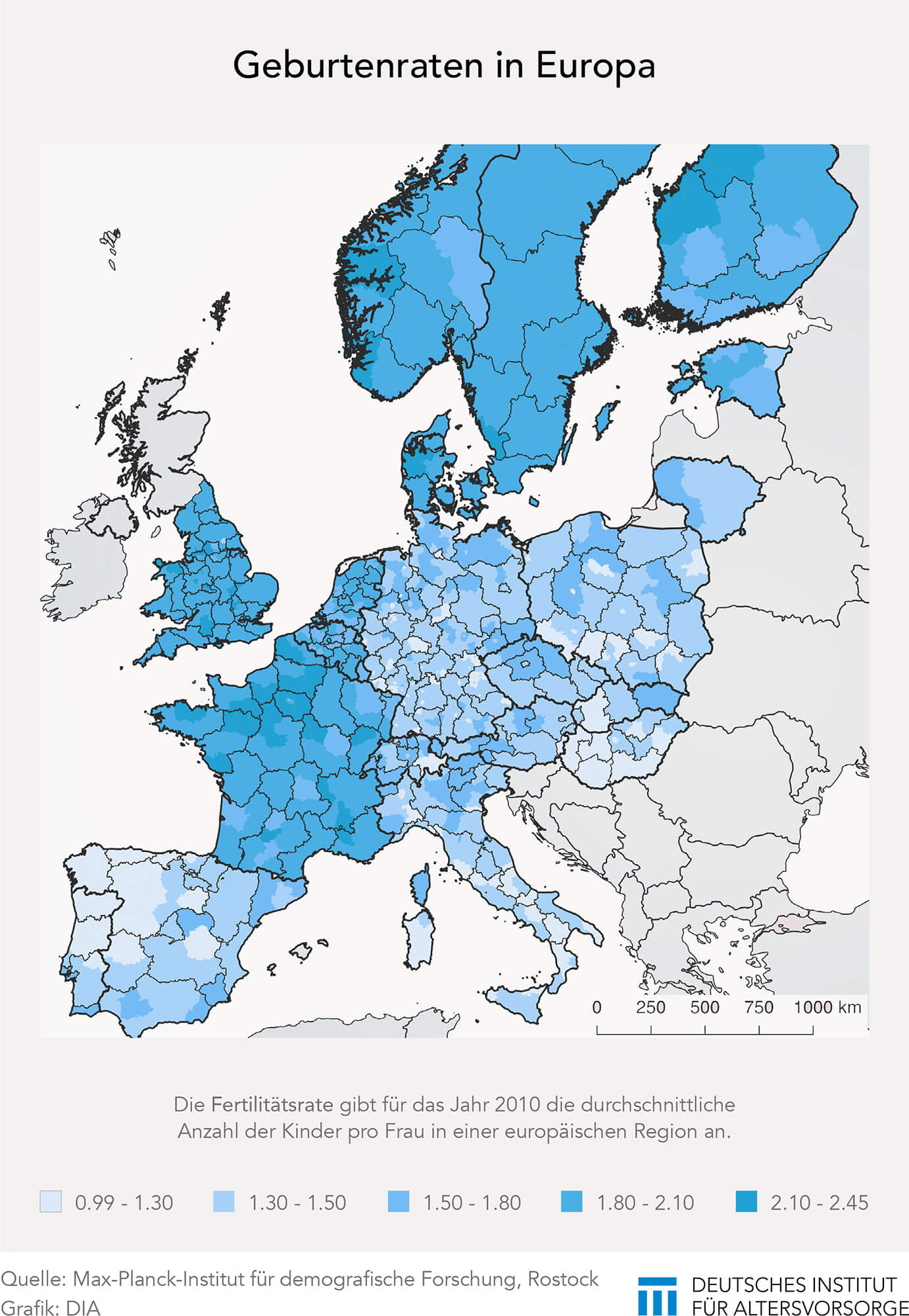 Geburtenrate in Europa