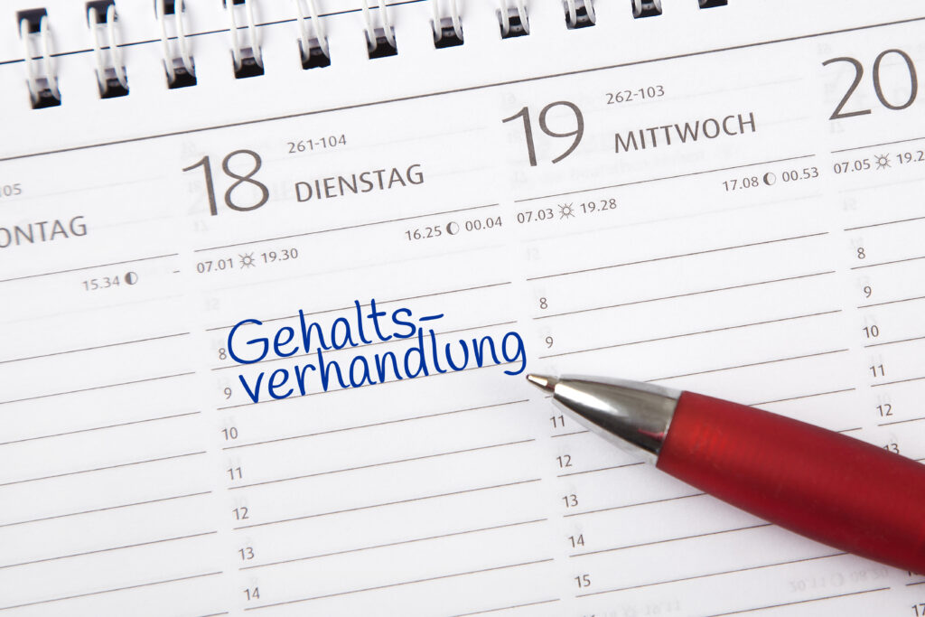 Arbeitnehmer und Gehaltsverhandlung